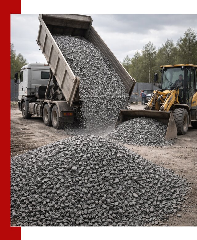Доставка и продажа щебня гранитного в Томске