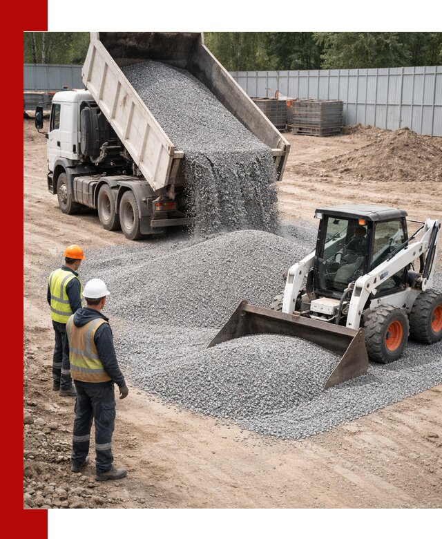 Доставка и продажа гранитного щебня фракции 0-5 в Томске