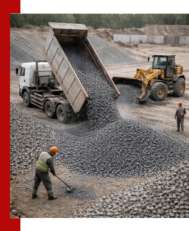 Щебень габбро-диабаз фр. 5-20 с доставкой в Томске