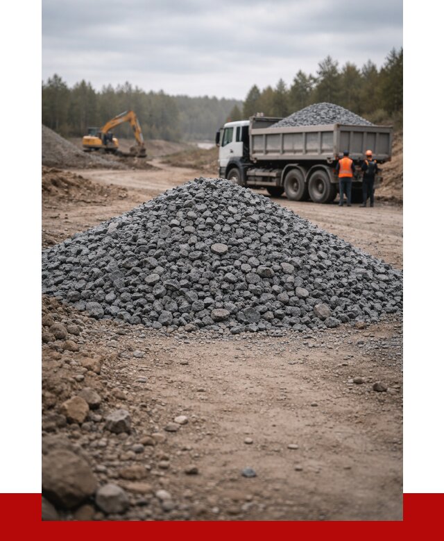 Щебень габбро диабаз фракция 40-70 в Томске от 2404 р-ПРОНЕРУДТмс