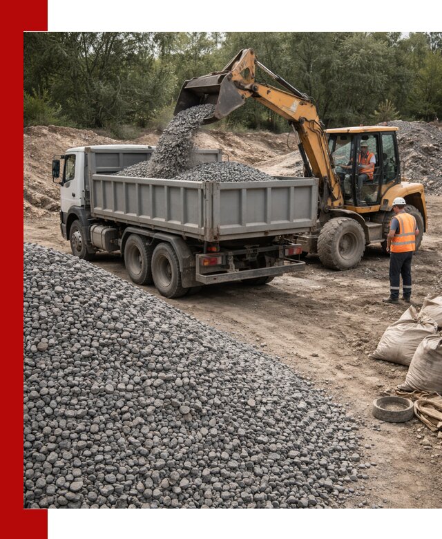 Доставка гравийного щебня в Томске оптом и в розницу