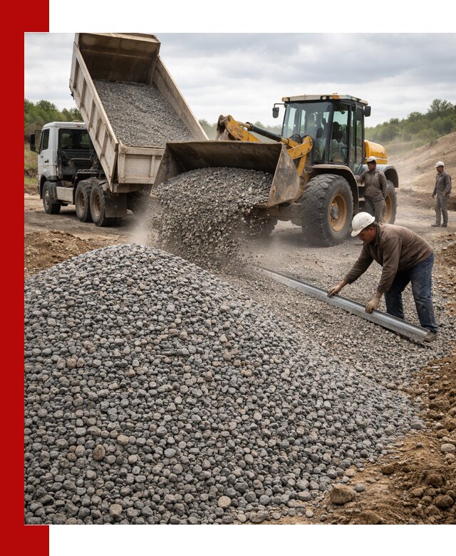 Гравийный щебень фракция 5-20 с доставкой в Томске