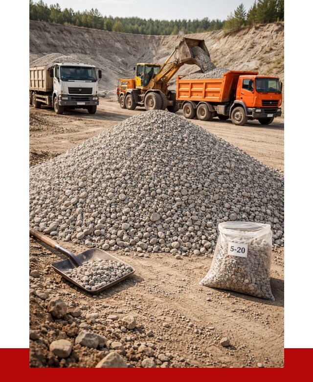 Доломитовый щебень фр. 5-20 в Томске от 4589 р. | ПРОНЕРУДТмс