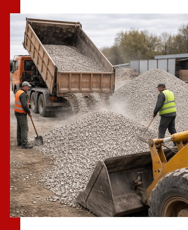 Доломитовый щебень фракции 5-20 с доставкой в Томске