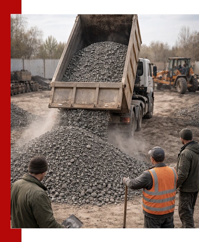 Доставка шлакового щебня в удобные сроки по выгодной цене в Томске