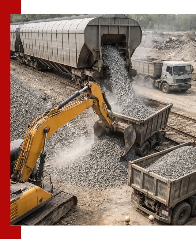 Доставка железнодорожного щебня в Томске крупными партиями быстрого отгруза