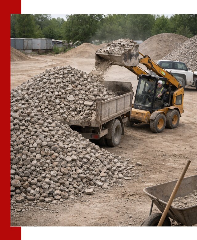 Доставка вторичного щебня в Томске для строительных работ