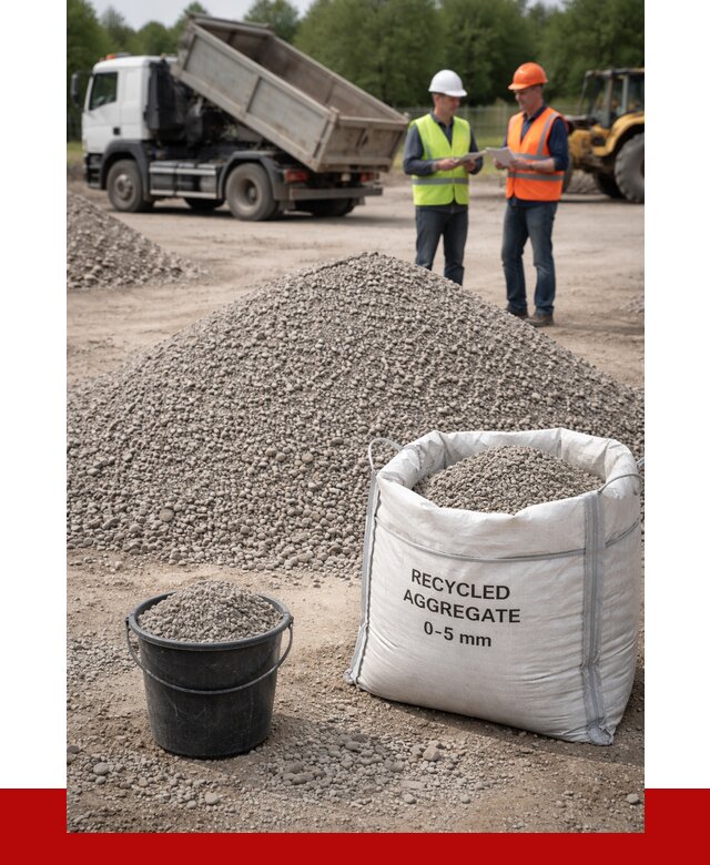 Вторичный щебень фракция 0-5 в Томске от 1748 р. ПРОНЕРУДТмс