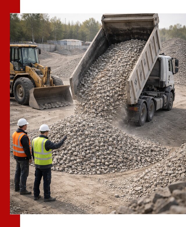 Вторичный щебень фракция 40–70 доставка в Томске