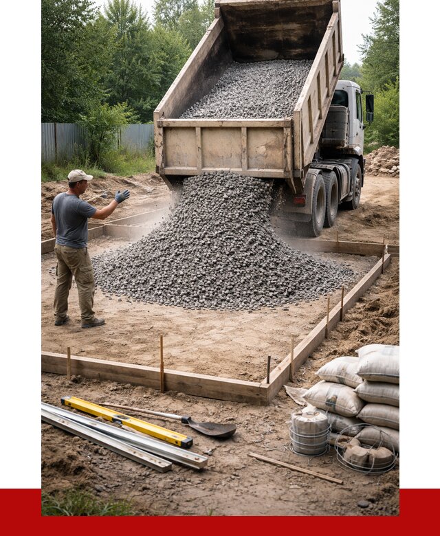 Купить щебень для фундамента в Томске от 4917 р. | ПРОНЕРУДТмс