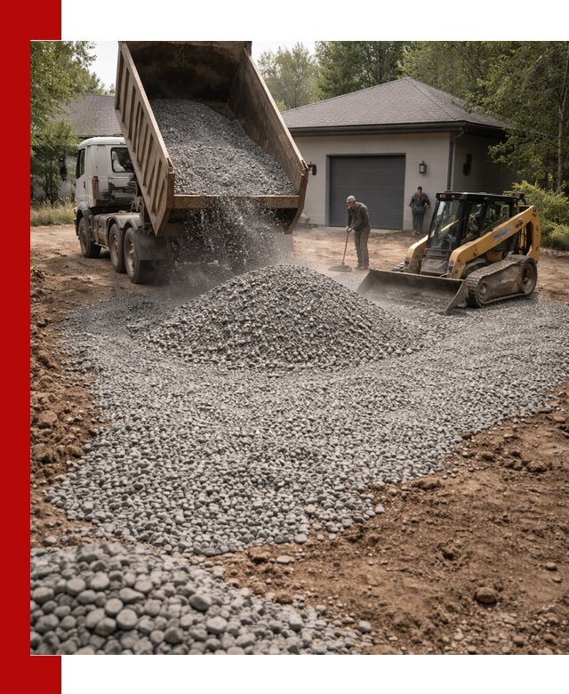 Щебень для парковки в Томске: доставка и укладка качественного материала