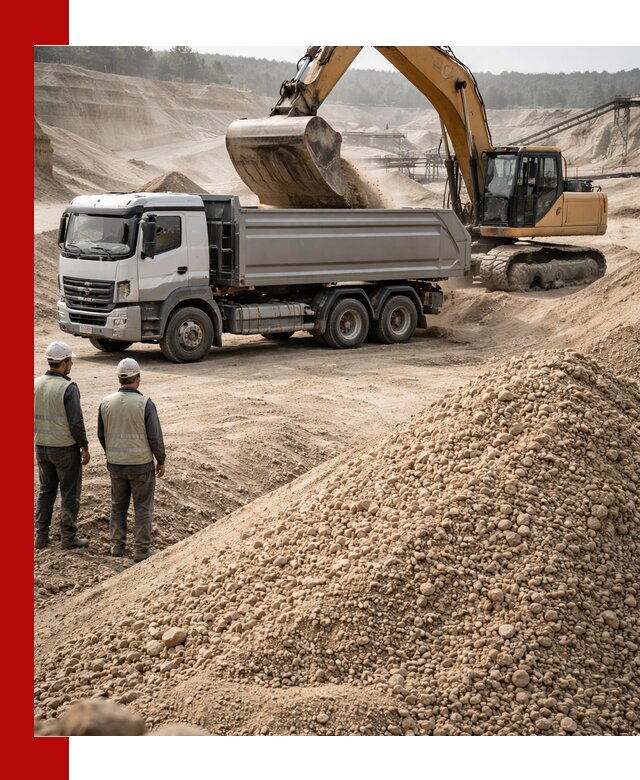 Карьерный крупнозернистый песок с доставкой в Томске