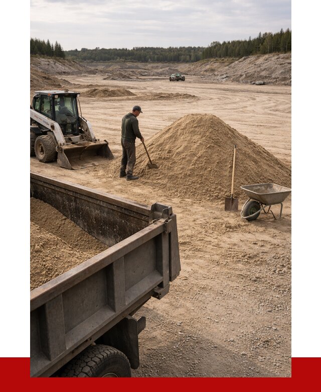 Карьерный песок среднезернистый в Томске, от 2404 р. ПРОНЕРУДТмс