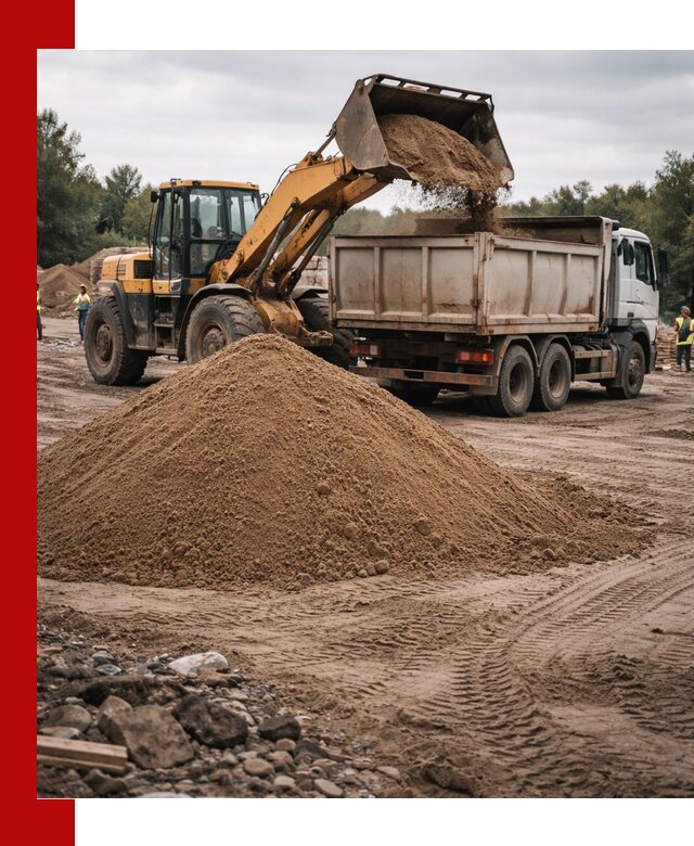 Доставка речного песка навалом в Томске быстро и выгодно