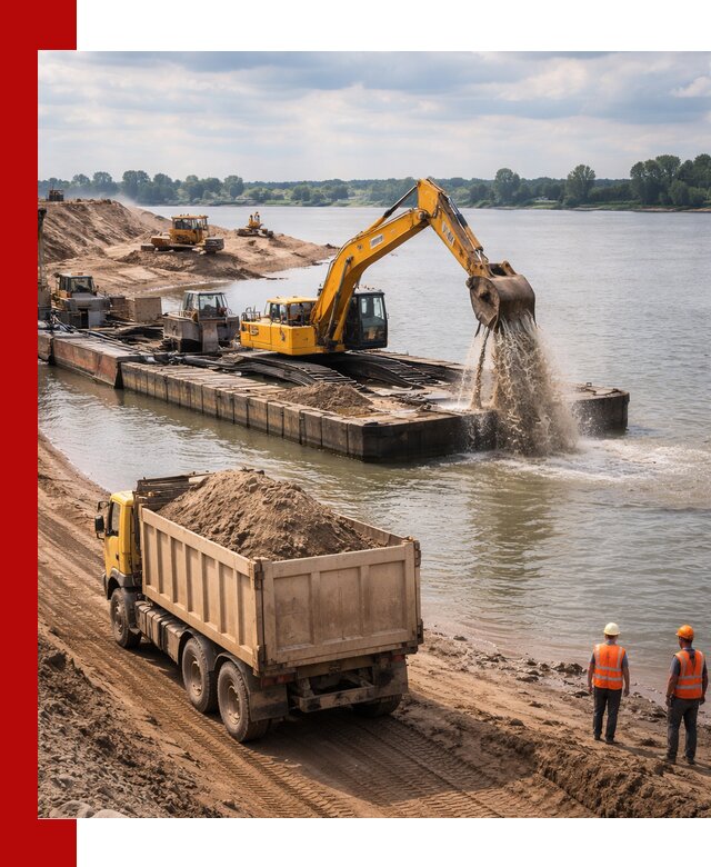 Намывной песок с доставкой в Томске оптом и в розницу