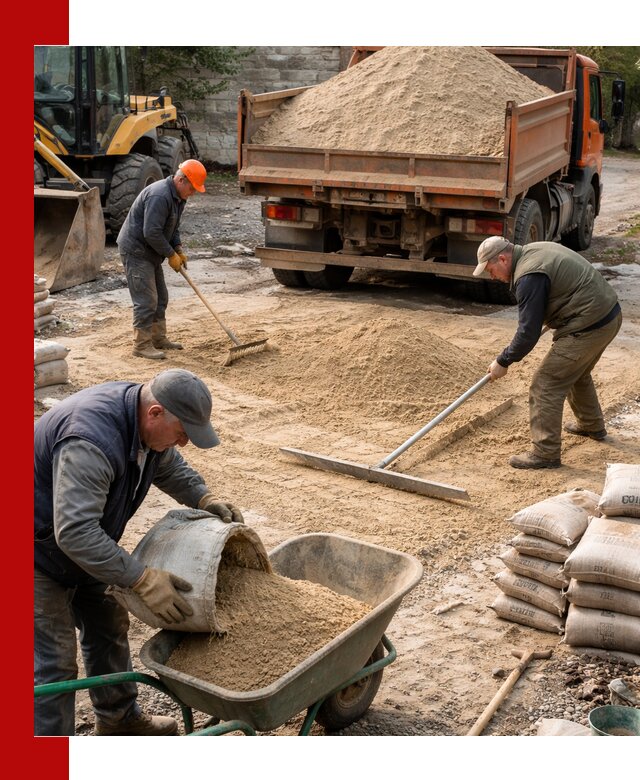 Поставка песка для стяжки в Томске с быстрой доставкой