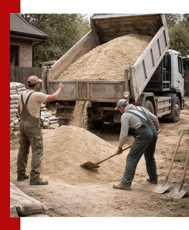 Песок для штукатурки с доставкой в Томске качественный и чистый