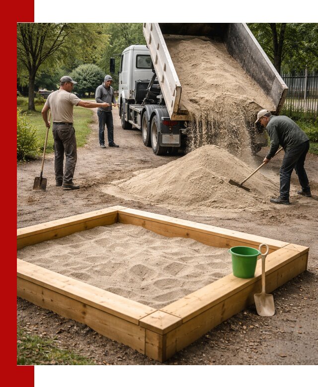 Песок для песочницы с доставкой в Томске недорого и чистый