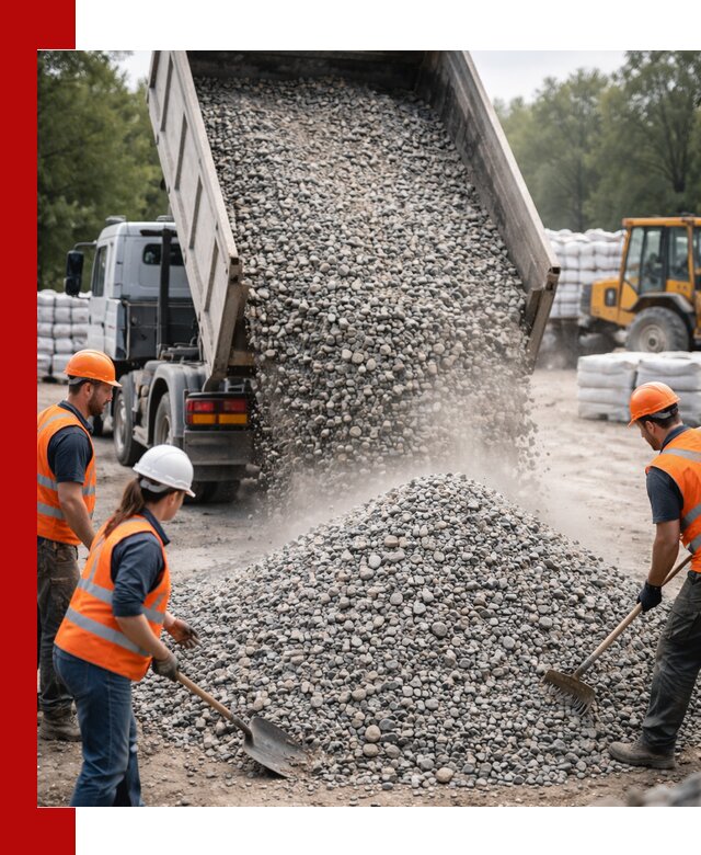 Доставка гравия и камня в Томске оптом и в розницу