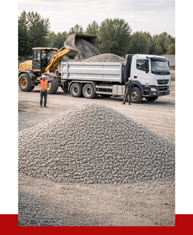 Купить мытый гравий в Томске от 3824 р, доставка ПРОНЕРУДТмс