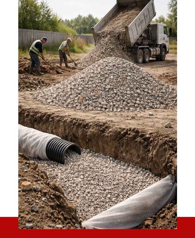 Гравий для дренажа в Томске от 2404 р., доставка ПРОНЕРУДТмс