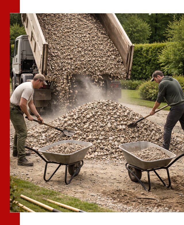 Доставка и продажа декоративной гальки в Томске