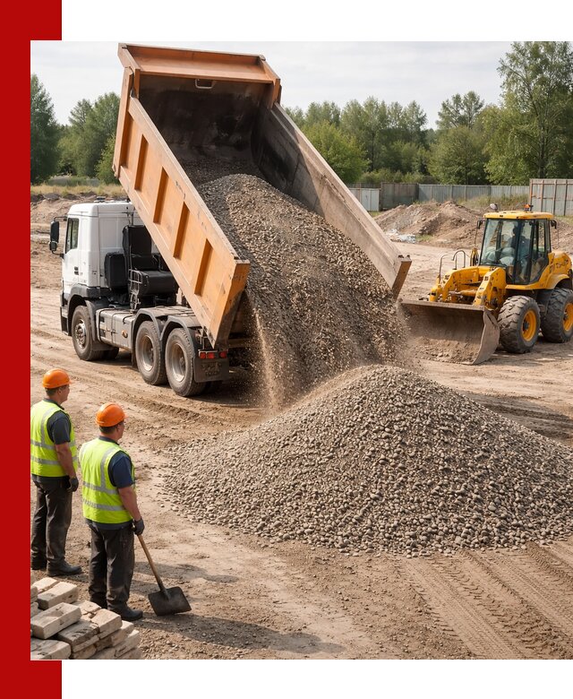 Доставка щебёночно-песчаной смеси ЩПС С7 в Томске