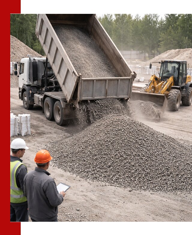 Доставка и продажа гранитного отсева 0-10 в Томске