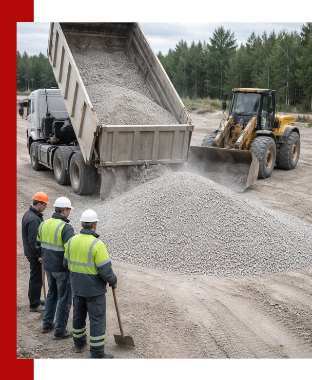 Известняковый отсев 0-5 доставка в Томске быстро и выгодно