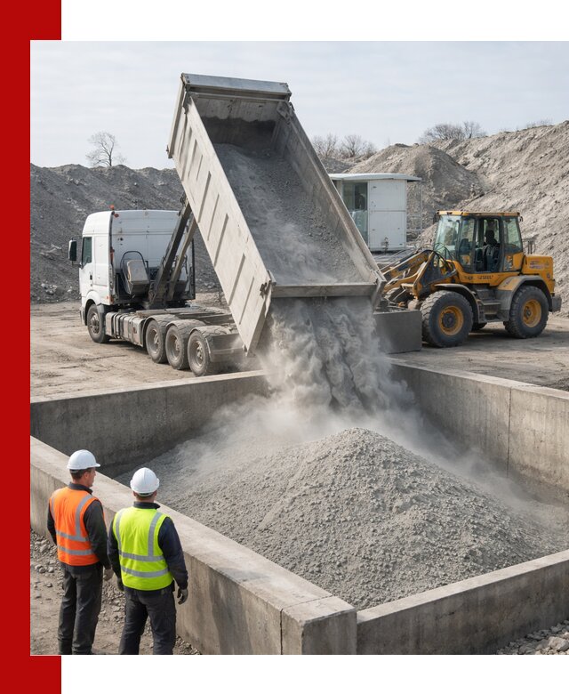 Доставка цемента навалом в Томске крупными партиями