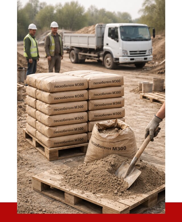 Пескобетон М300 в Томске с доставкой от 5081 р. за куб | ПРОНЕРУДТмс