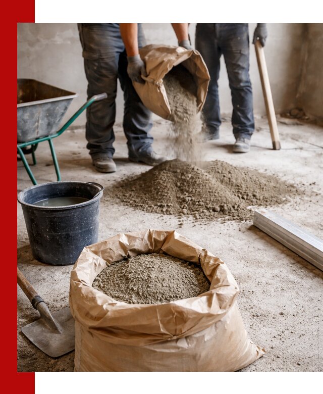 Доставка сухой смеси для стяжки в Томске