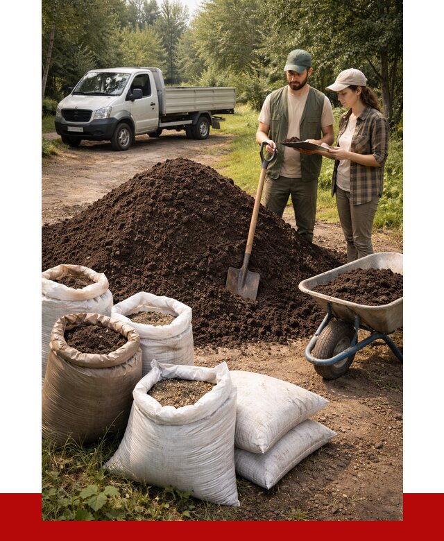 Купить грунт с доставкой в Томске от 4917 р. за м3 | ПРОНЕРУДТмс