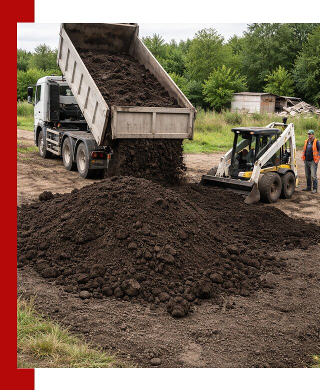 Поставка плодородной земли с доставкой самосвалом в Томске