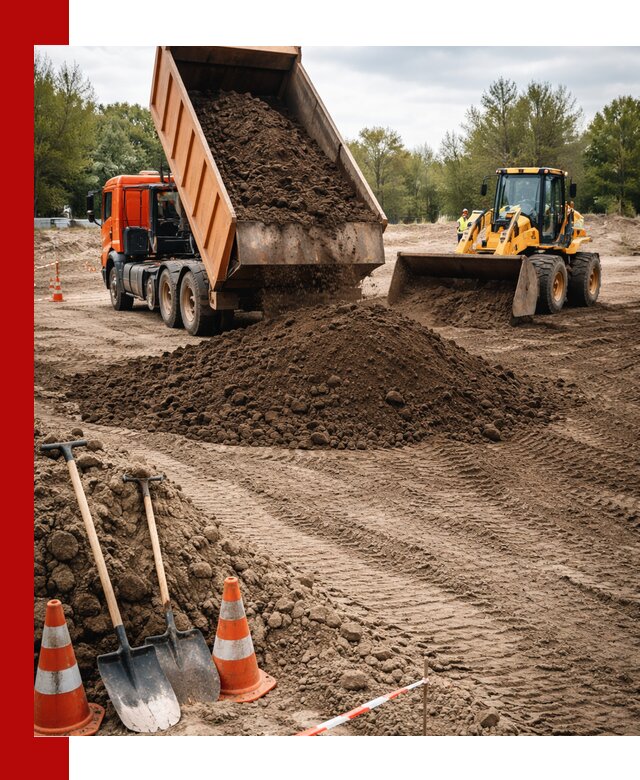 Поставка и доставка планировочного грунта в Томске