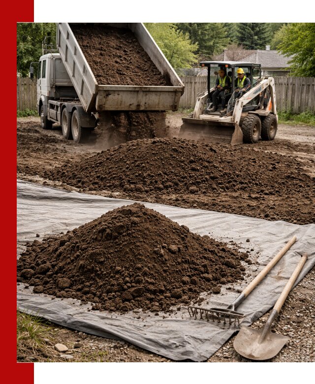 Грунт для отсыпки участка с доставкой в Томске