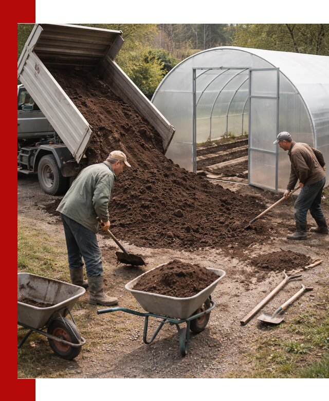 Грунт для теплицы с доставкой в Томске — плодородный субстрат под растения