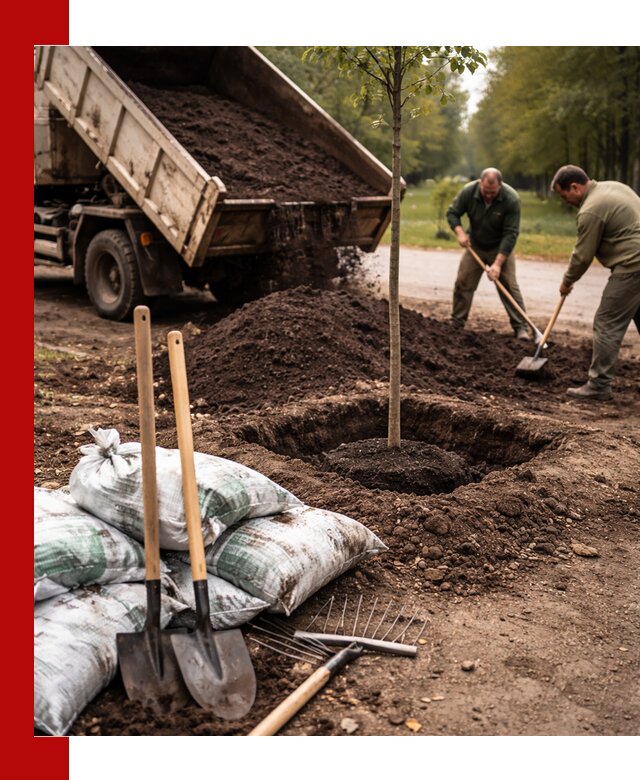 Грунт для посадки деревьев в Томске — доставка и подготовка почвы