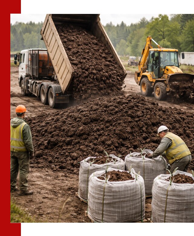 Доставка нейтрального торфа в Томске оптом и в розницу