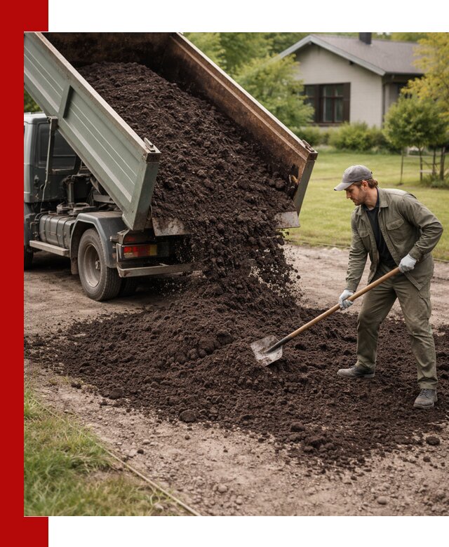 Чернозем для газона с доставкой в Томске быстро и качественно