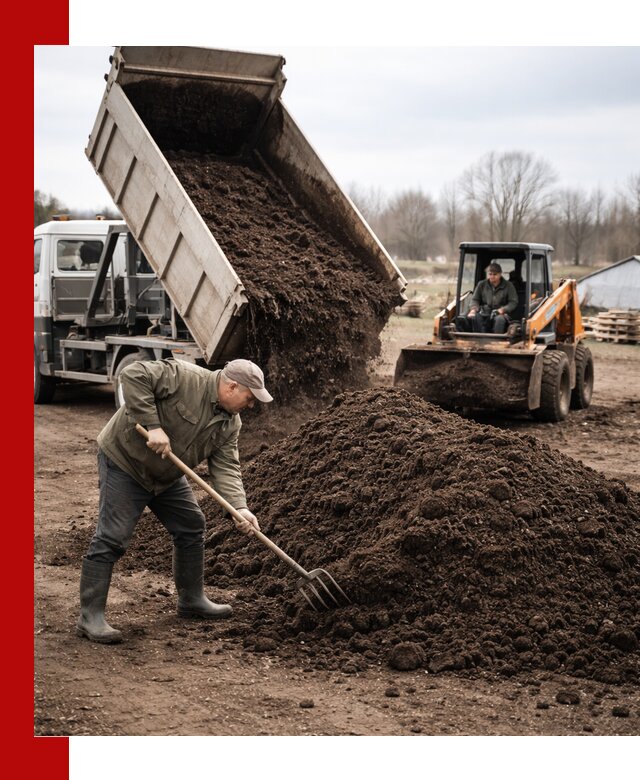 Доставка и продажа перегноя в Томске быстро и дешево