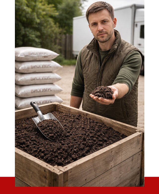 Купить биогумус в Томске с доставкой от 9288 р. за куб | ПРОНЕРУДТмс