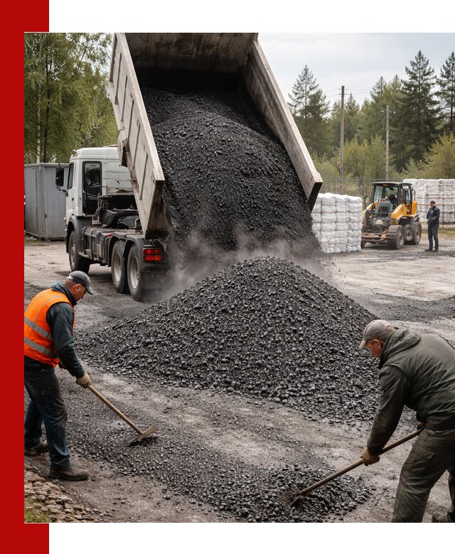 Доставка и продажа асфальтного гранулята в Томске