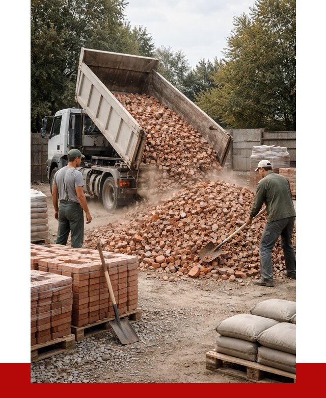 Бой кирпича в Томске с доставкой от 4589 руб/куб | ПРОНЕРУДТмс