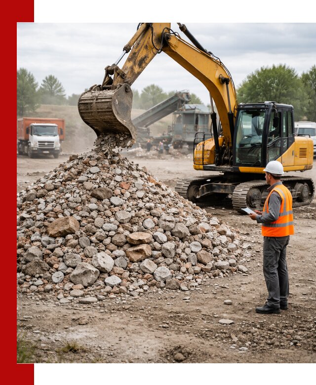 Доставка и вывоз строительного боя в Томске