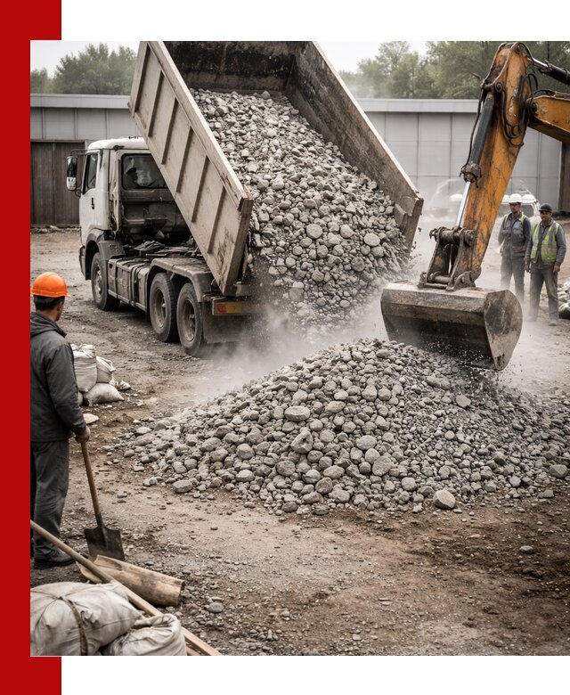 Доставка дробленого бетона в Томске оптом и в розницу