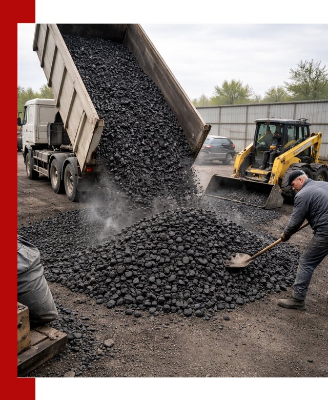 Доставка угля орех в Томске оптом и в розницу