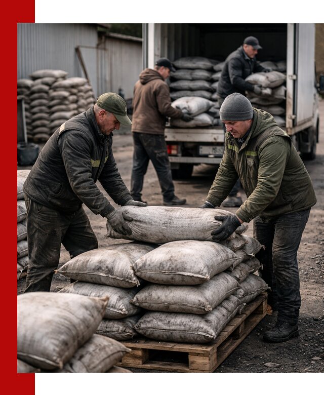 Доставка угля в мешках по выгодным ценам в Томске