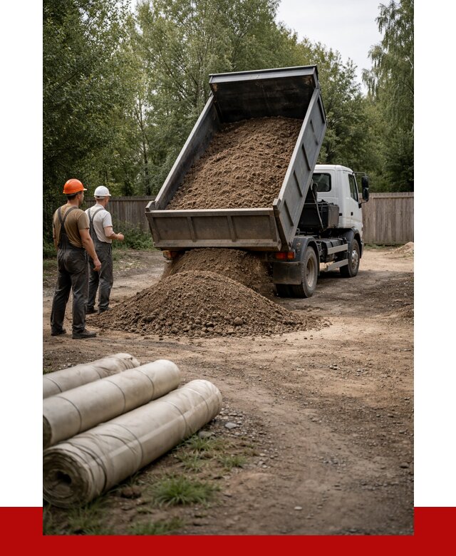 Доставка сыпучих материалов самосвалом в [cvi] от 4589 р. | ПРОНЕРУДТмс