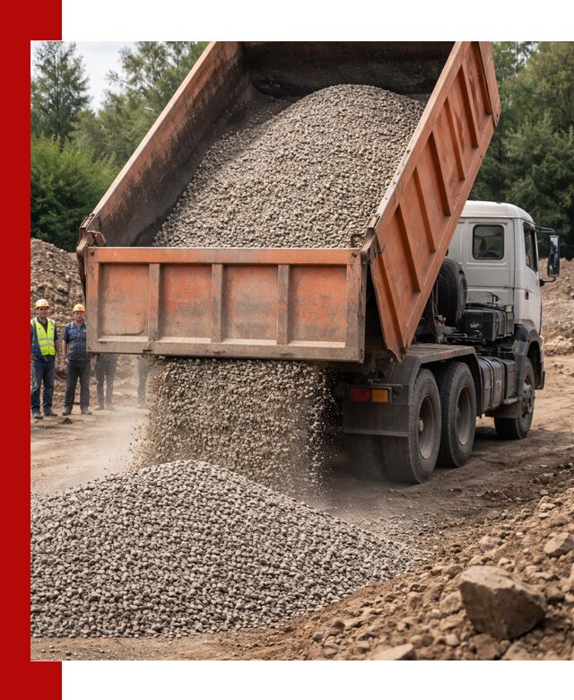 Доставка сыпучих материалов самосвалом в Томске быстро и надежно